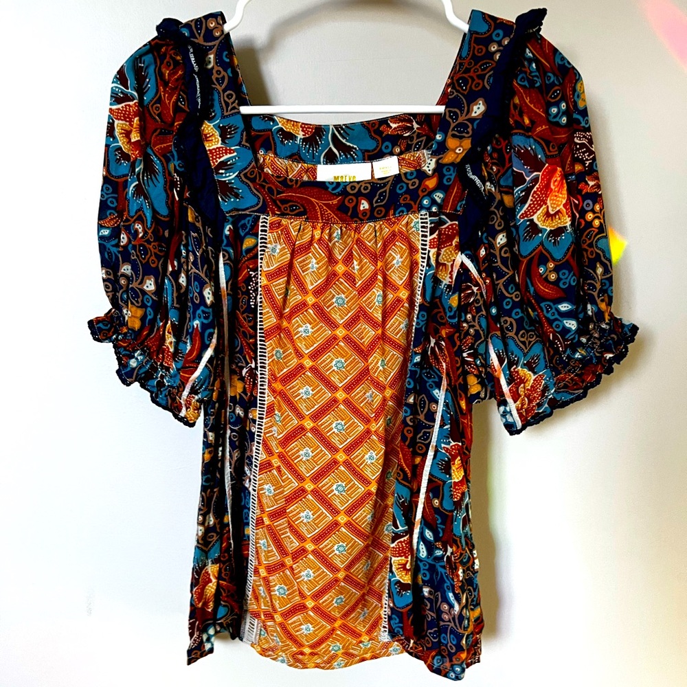 Beautiful and colorful Anthropologie blouse